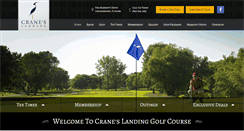 Desktop Screenshot of craneslandinggolf.com